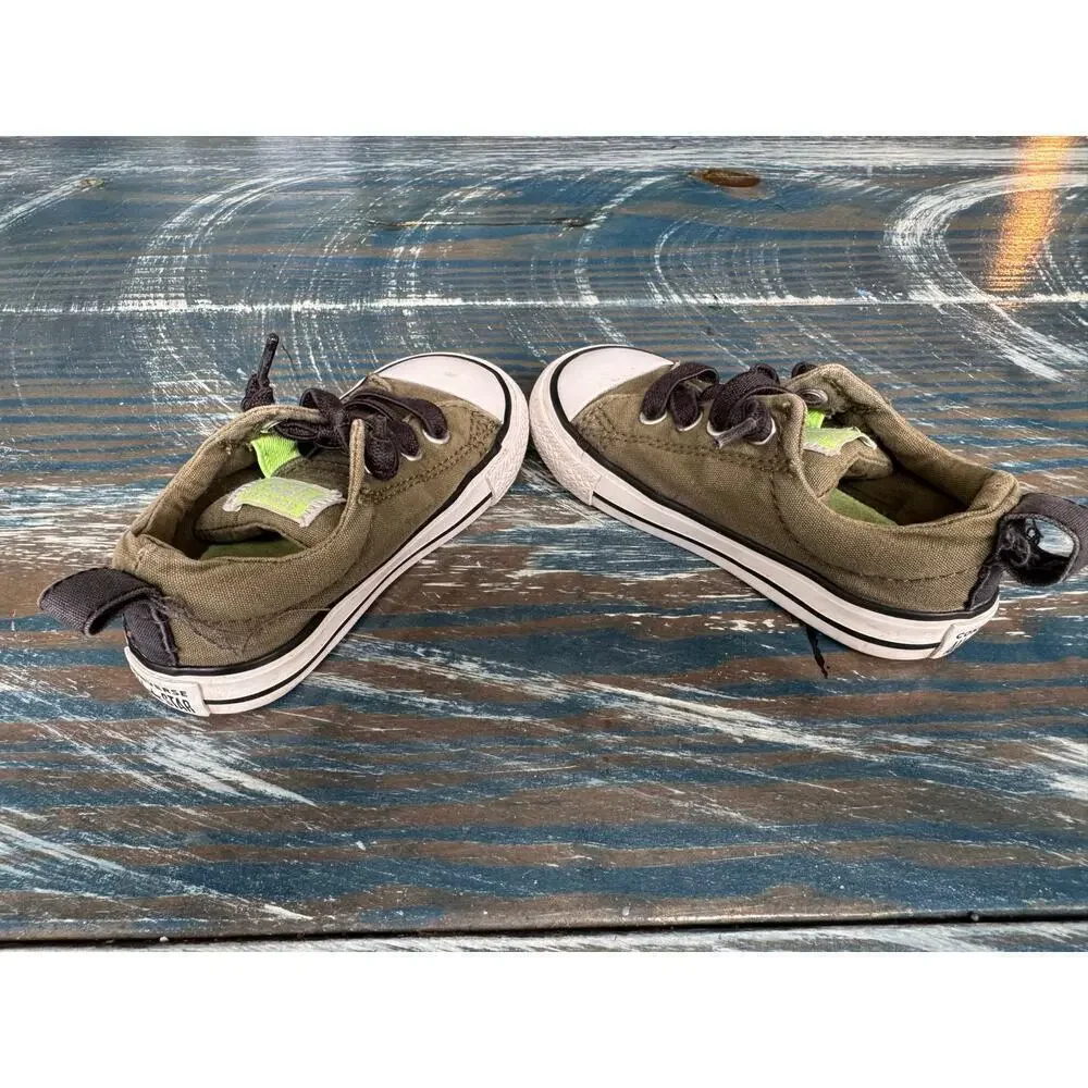 Converse All Star Green Kids/Toddler shoes, size 6